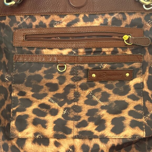 SOLD-B. Makowsky Leather Shoulder Satchel Tassel Zipper Great Conditional-SOLD - Picture 10 of 14